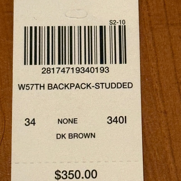 HENRI BENDEL West 57th Studded Backpack & Wallet Set EUC - Picture 15 of 15